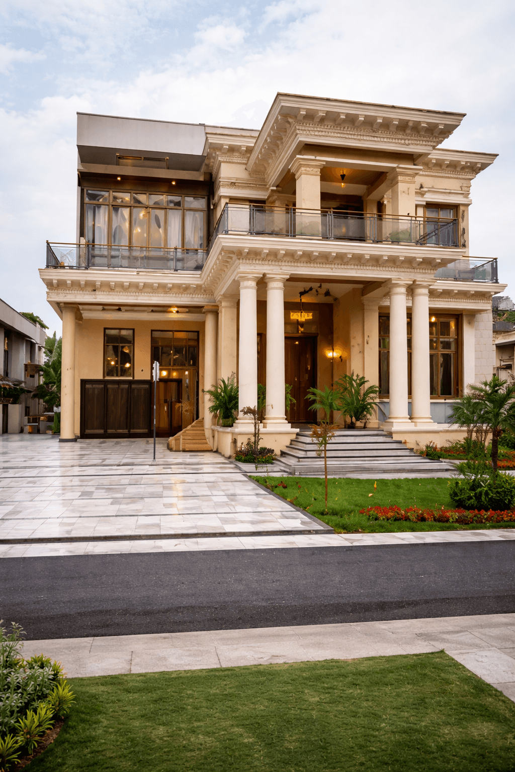 Completed home exterior